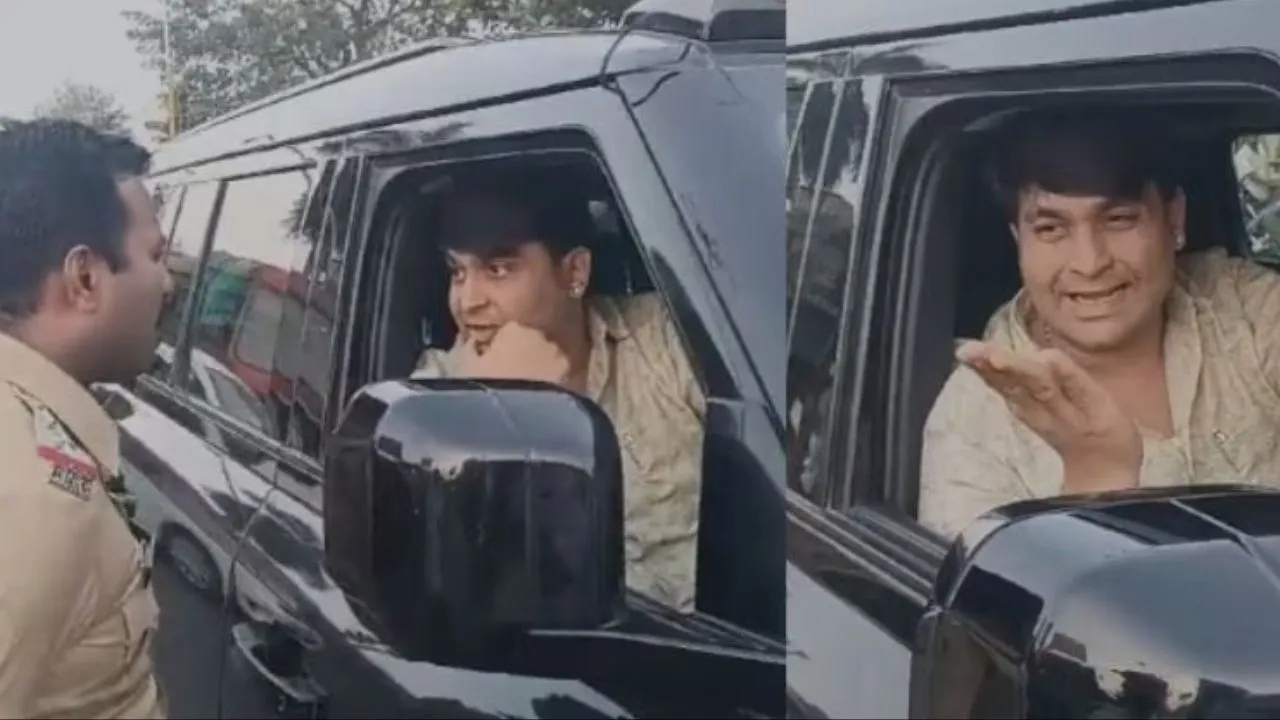 Chhatrapati Sambhajinagar News Drunk Driver Threatens Traffic Police After Violating Rules